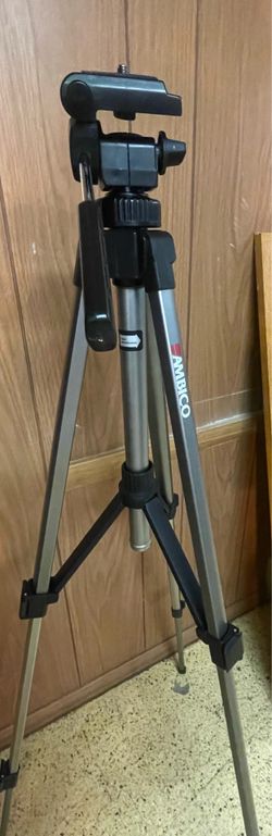 Ambico 54” Lightweight Camera Video Tripod with Pan & Tilt Head
