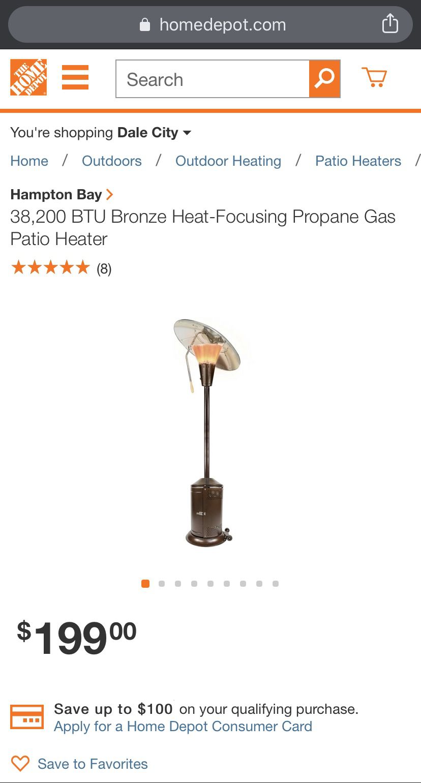 Hampton Bay Propane Patio Heater