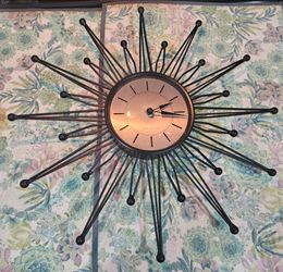 Vintage Sterling and Noble Sunburst Wall clock