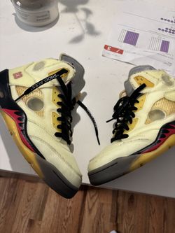 Jordan 5 off white sail