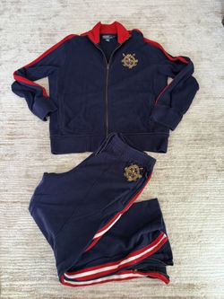 Authentic Rare Polo Ralph Lauren Track Suit, Not Nike, Adidas