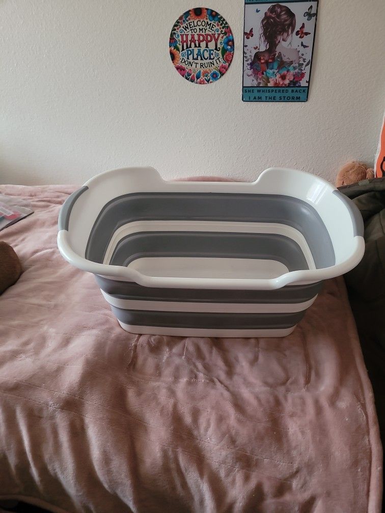 Small dog collapsible bathtub