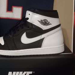 Jordan 1 Blk And White Size 12.5 
