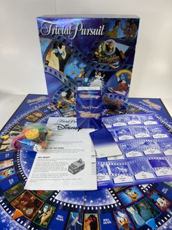 Disney Trivial Pursuit Animated Picture Edition 2002 Board Game 100% COMPLETE