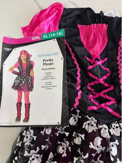 12-14 years pretty pirate dress