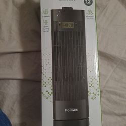 Holmes..mini Tower Fan With Clock 13inches