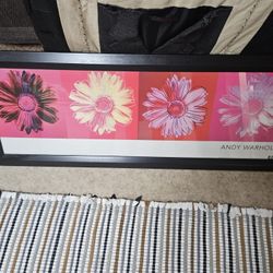 14 X 40 Andy Warhol Framed Art