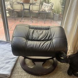 Leather Ottoman 