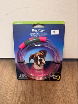 Brand New rNite Ize NiteHowl LED Pink Safety Necklace