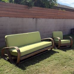Outdoor furniture couch and chair