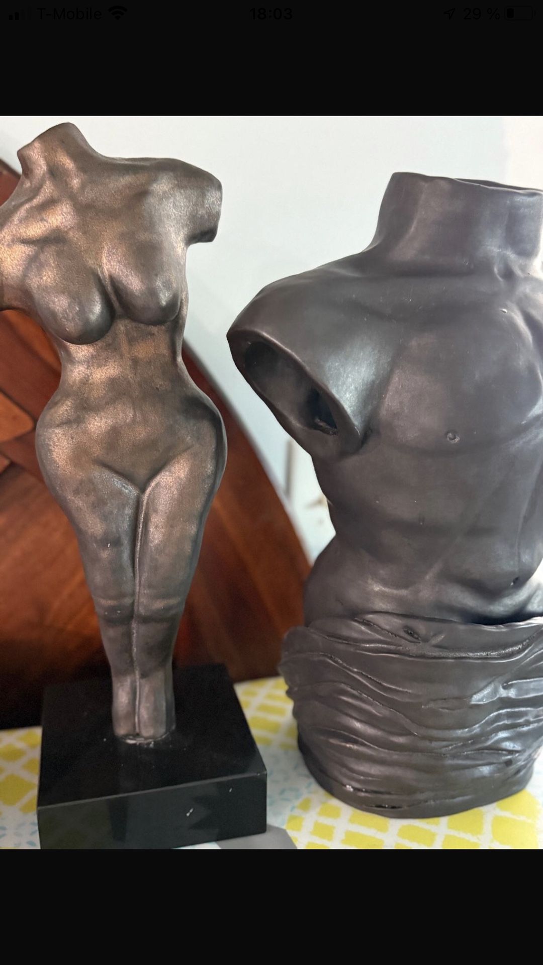 Ceramic Sculpture Each $150