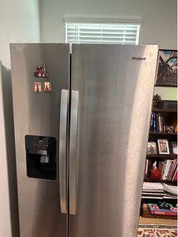 Whirlpool Stainless Steel Side-by-Side Refrigerator with Ice & Water Dispenser