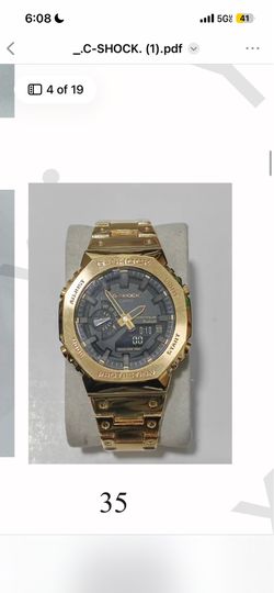 Gold g shock