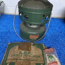 🔥 Vintage Coleman Catalytic Heater – Camp / Hunt / Cabin 🔥