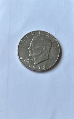 1972 D One Dollar Liberty Eisenhower Coin Flying Eagle Rare Authentic