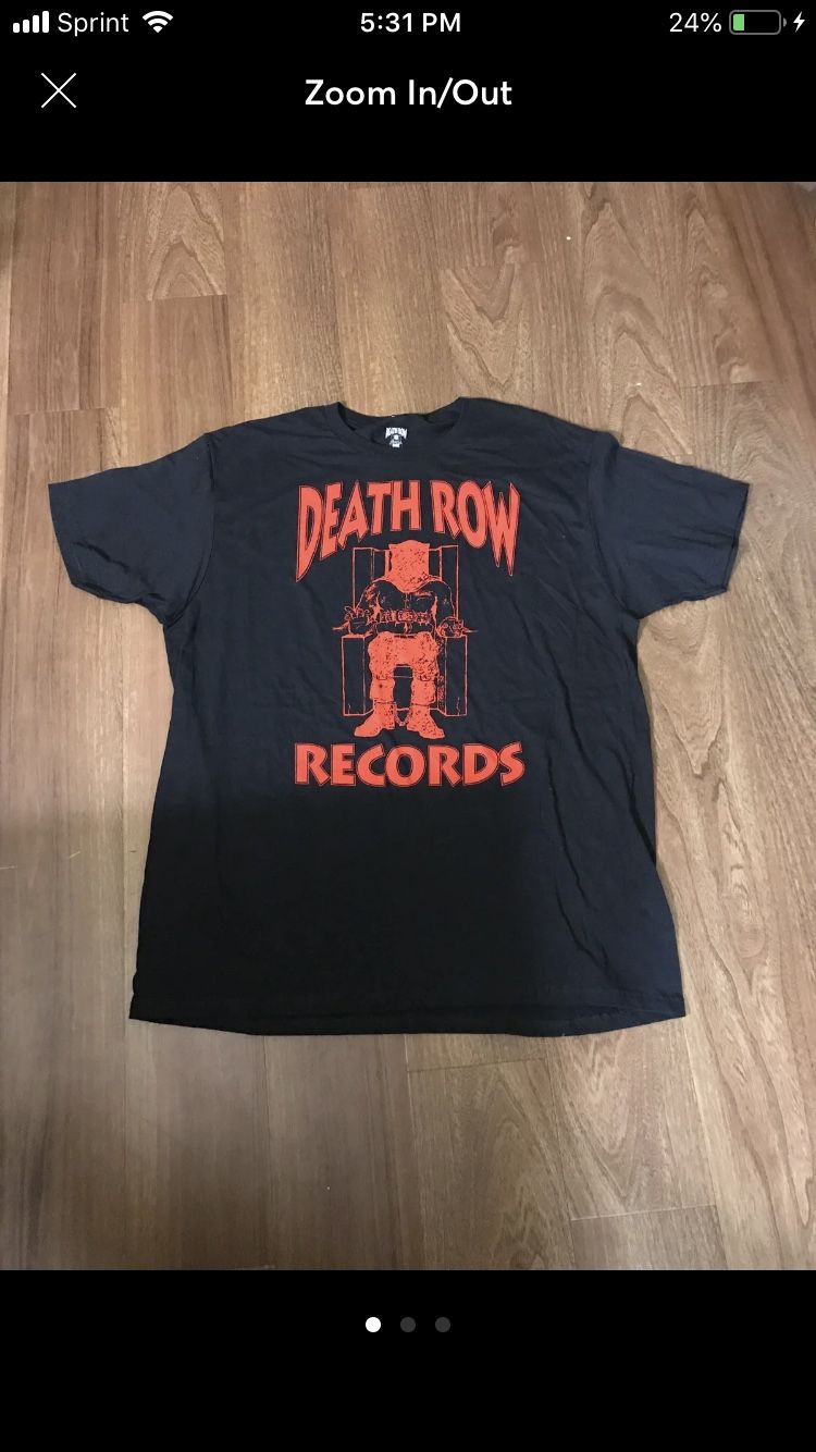 Death Row Records T Shirt XL