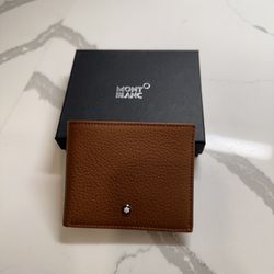Mont Blanc Leather Wallet New 