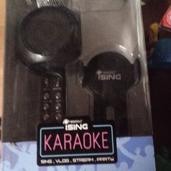Light Up Wireless Mic With Holder Karaoke