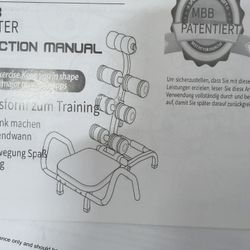 Ab Workout Machine, Height Adjustable Ab Rocker Trainer w/Ergonomic Curved Back, Cushioned Seat, Strong Spring Boost for Core Strength Training, Compa