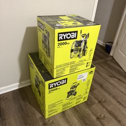 RYOBI PRESSURE WASHERS (BRAND NEW)