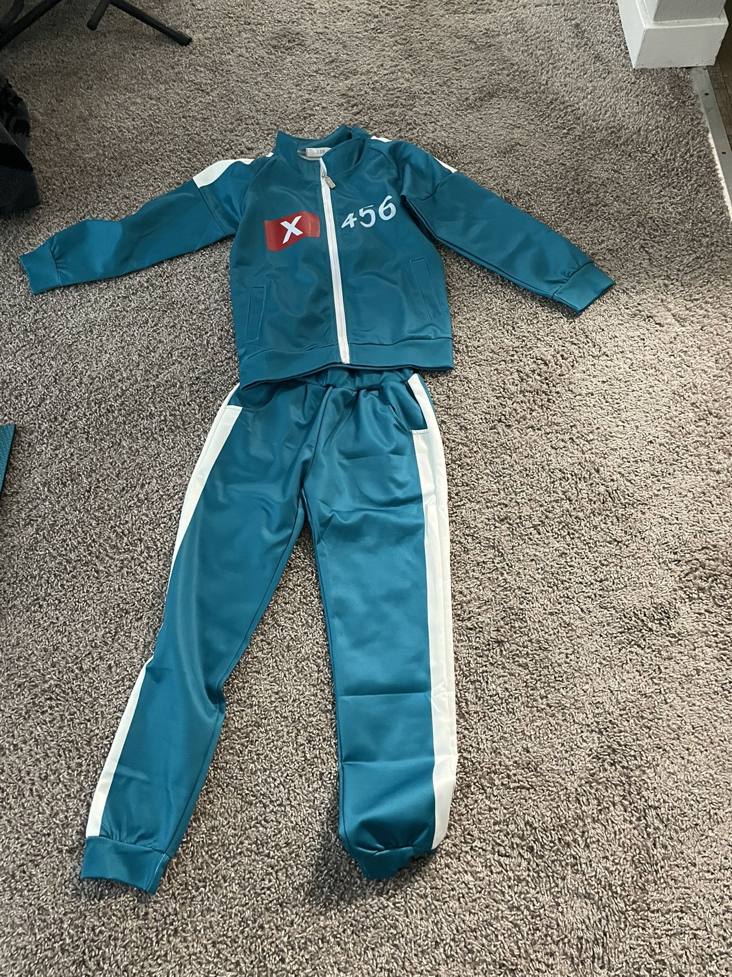 Halloween Costume Kids 7-8 Years Old Squid Games Player 456 Brand New 