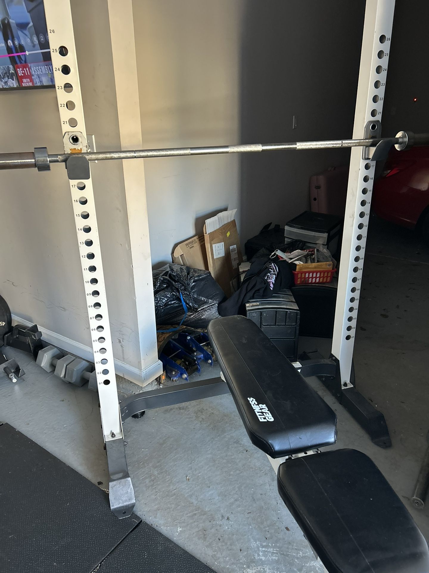 Weight Bench And Squat Rack Selling For Cheap Cause I Have New Item And Need To Make Space