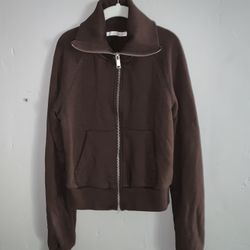 Brown Zara Zip Up Small 