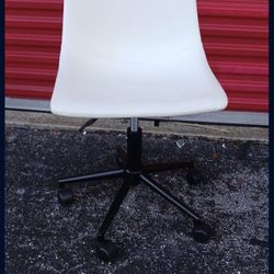 Desk Chair White With Wheels Adjustable Height