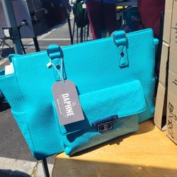  PURSE-with Gun Compartment-TURQUISE BLUE-NEW