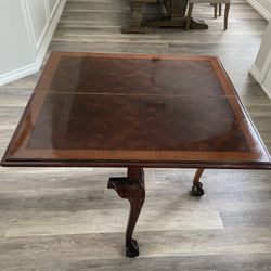Antique Mahogany Card Table 