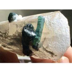 410 Carats Beautiful Indicolite Tourmaline Crystal Specimen from Afghanistan 