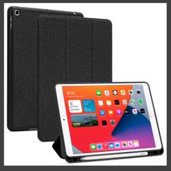 Arae iPad 10.2 Inch 9th,8th,7th  GENERATION .  Arae Rubber Hard Smart Case 2021/2020/2019 RELEASE Model. Multi Angle viewing with pencil holder, 