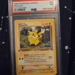 PSA 7 First Edition Jungle Pikachu 