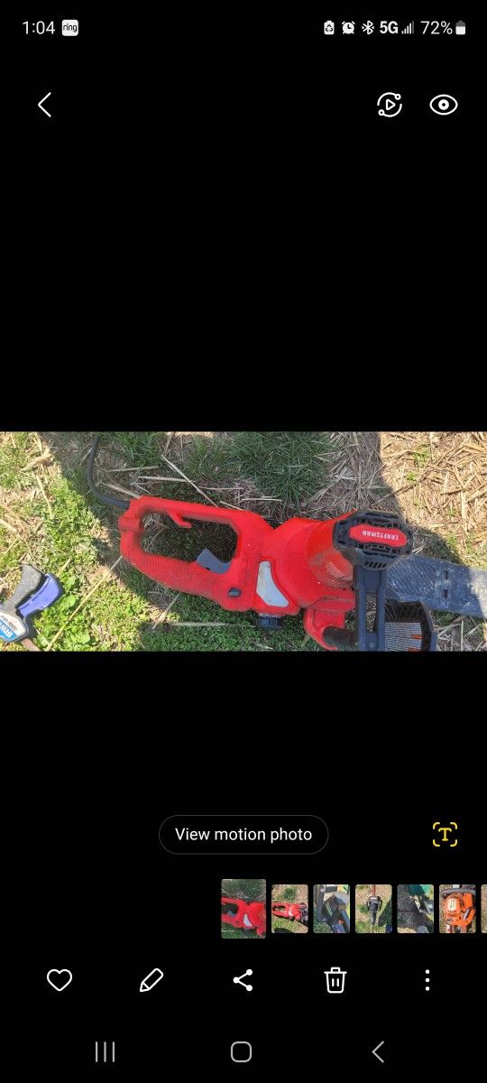 Craftsman Electric Chainsaw