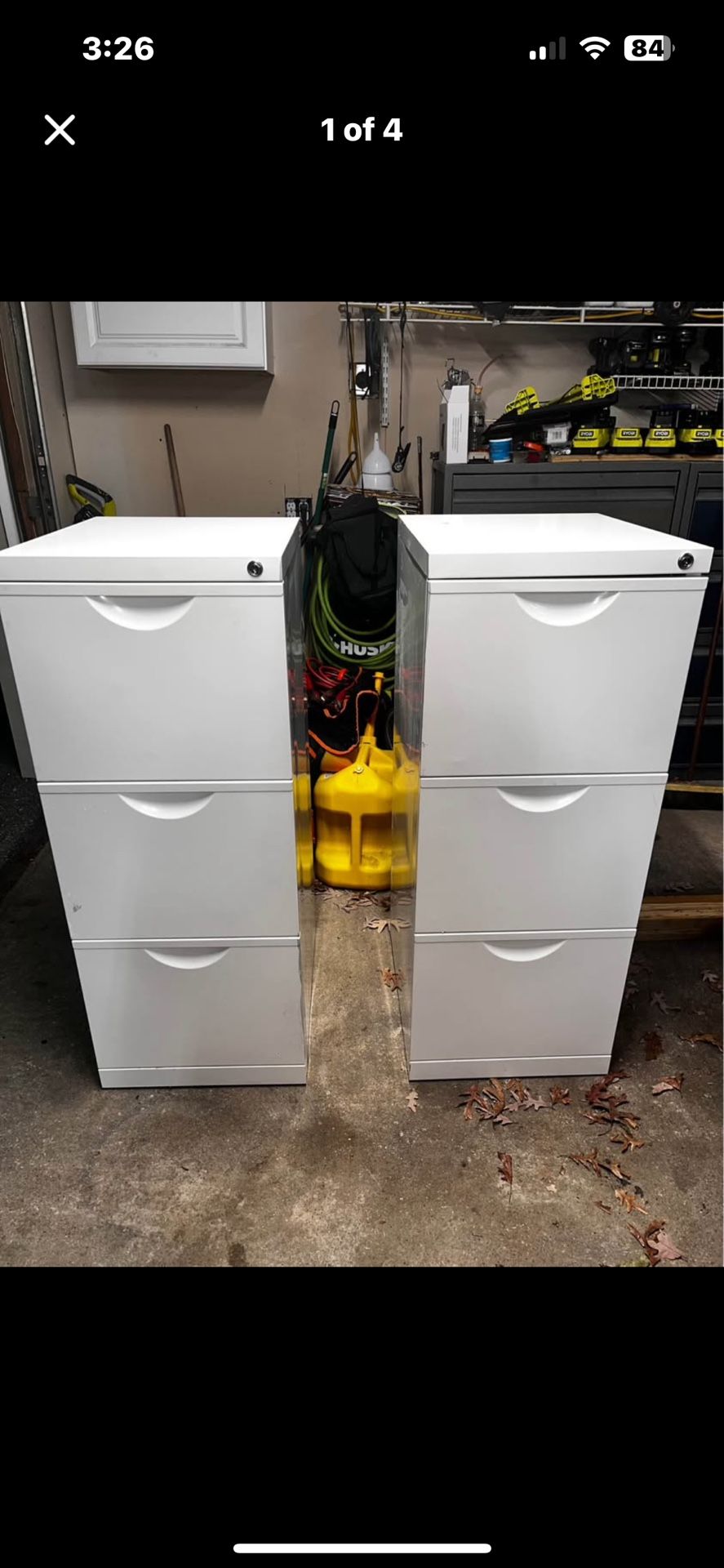 Two large filing cabinets