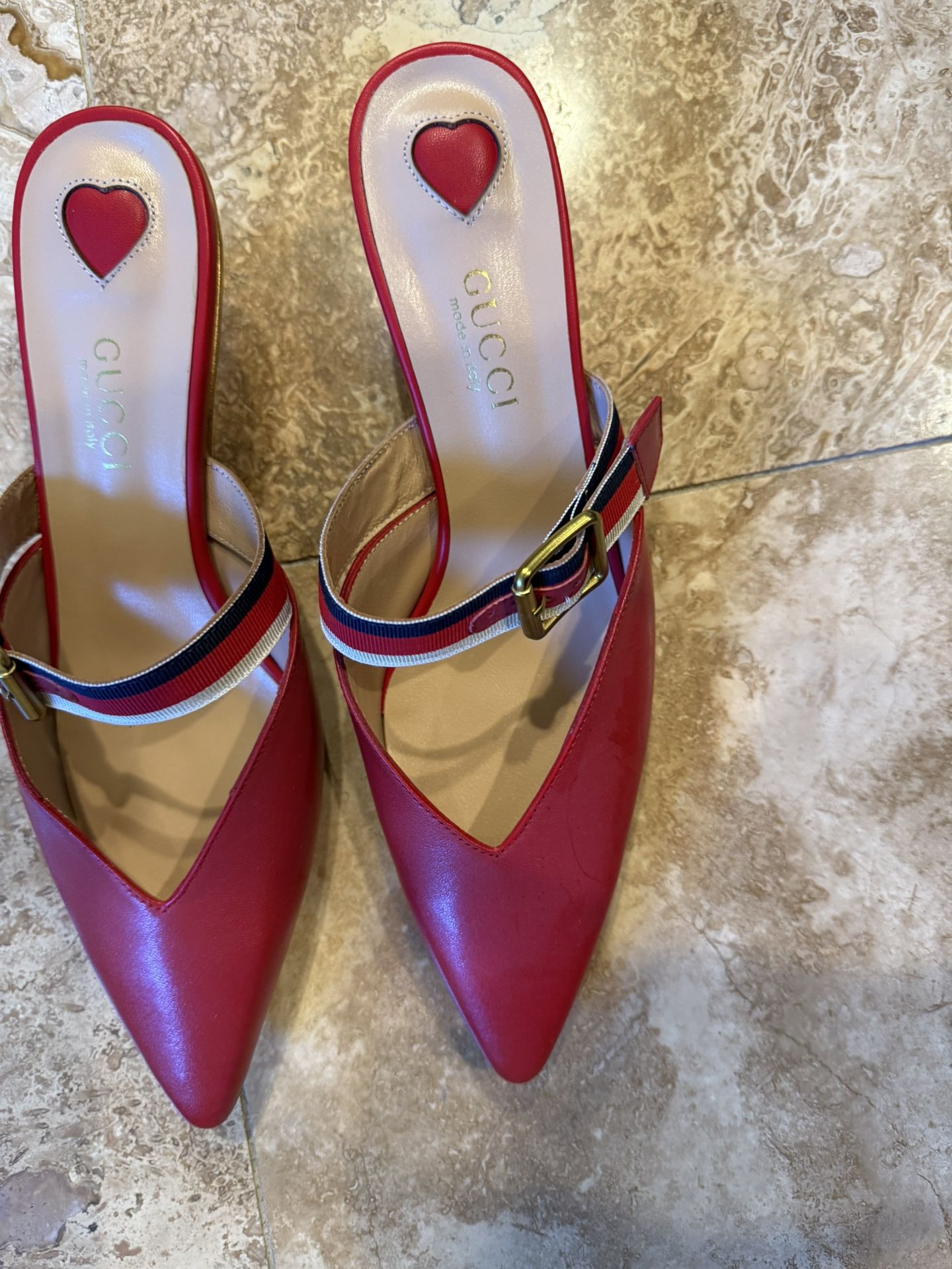 Gucci Kitten Mules Size 39