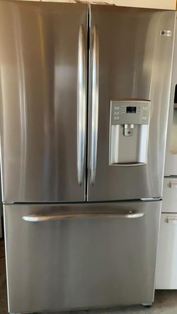 GE 3-Door Stainless Steel Refrigerator Fridge
