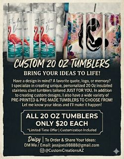 Custom Design Tumblers
