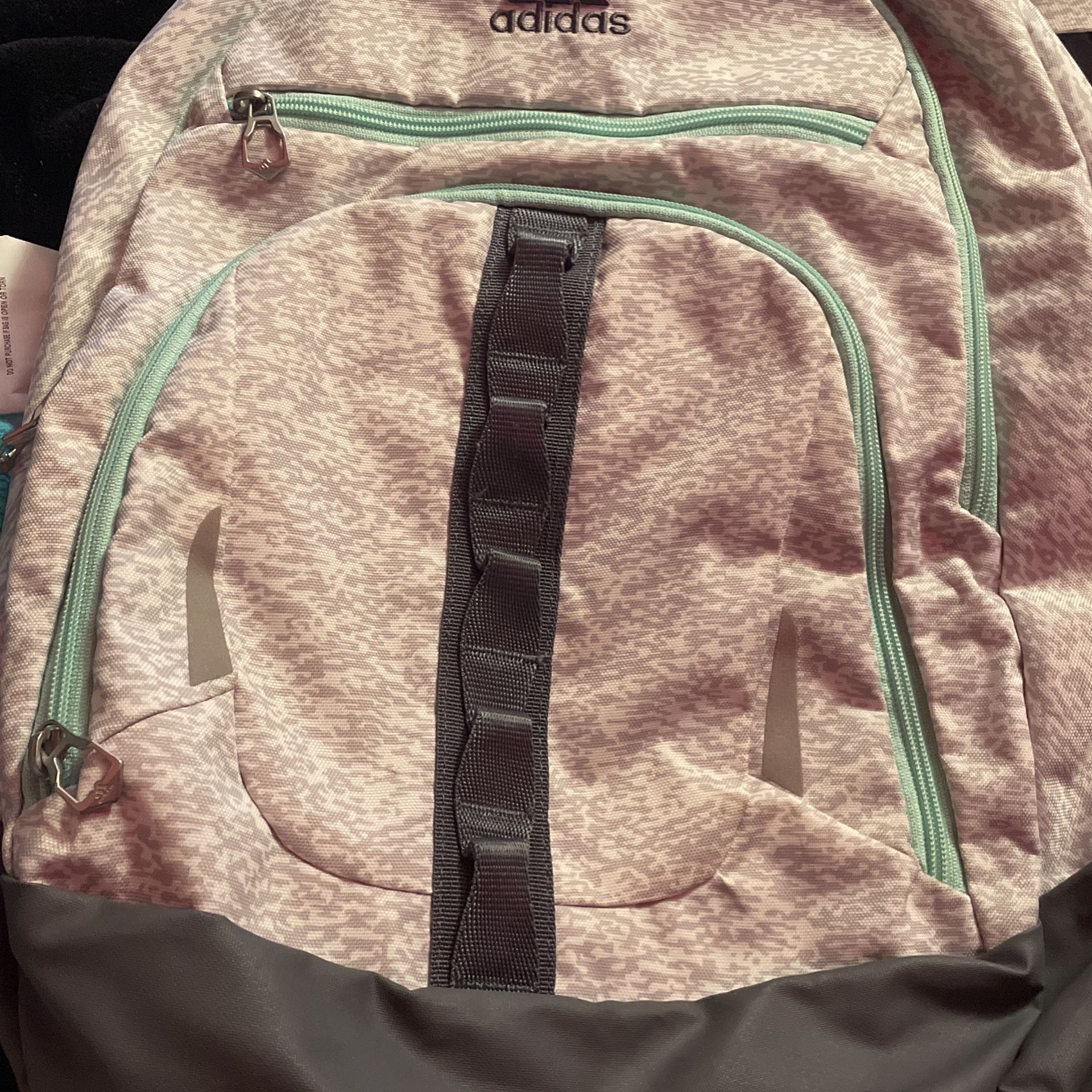 Grey/White Teal Adidas Backpack