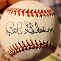 Autographed "Bob Gibson" Official Baseball 