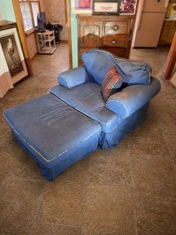 Alan White Oversized Chair & Matching Ottoman