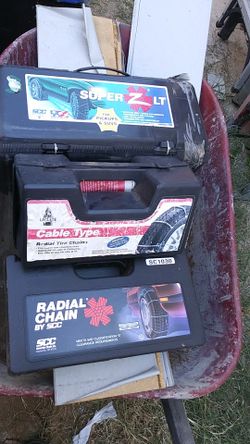 Winter is coming I have snow tires chains $30