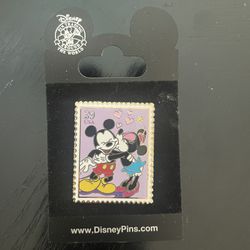 USPS 39 USA Stamp Art of Romance Mickey and Minnie Mouse Disney Pin 46490