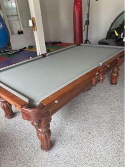 Vintage pool table