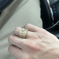 10k gold nugget ring