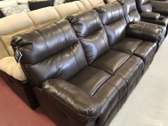 Brand new recliner sofa and loveseat