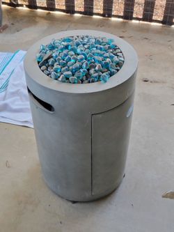 Round Concrete Propane Fire Pit