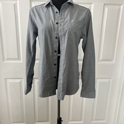 Patagonia Organic Cotton Gray Button Up Long Sleeve Shirt