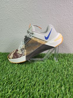 NIKE METCON 10 AMP LIGHT BONE/CAVE STONE/BLUE HQ2615-001 SZ 9.5
