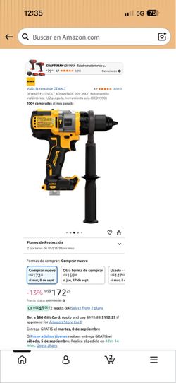 DEWALT FLEXVOLT: Rotomartillo + Batería 12.0Ah